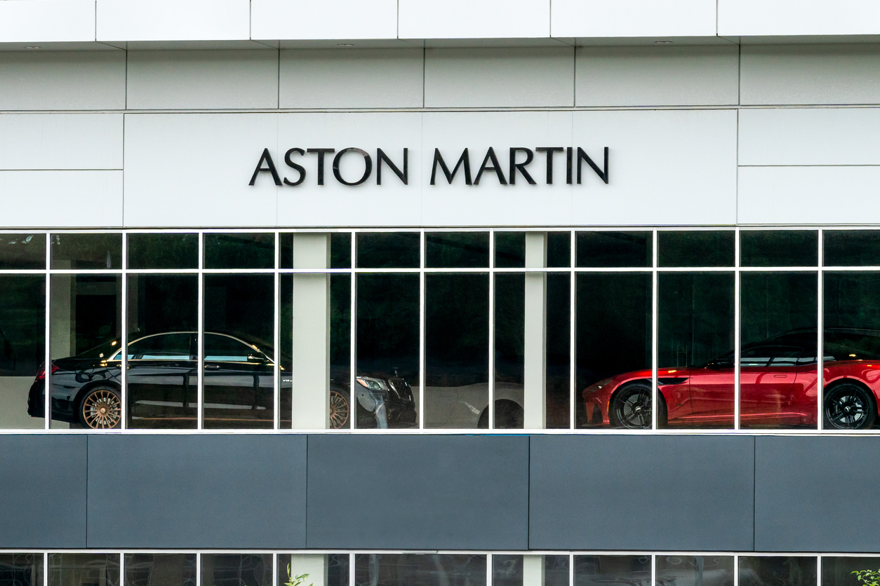 Aston Martin dealership, USA.
