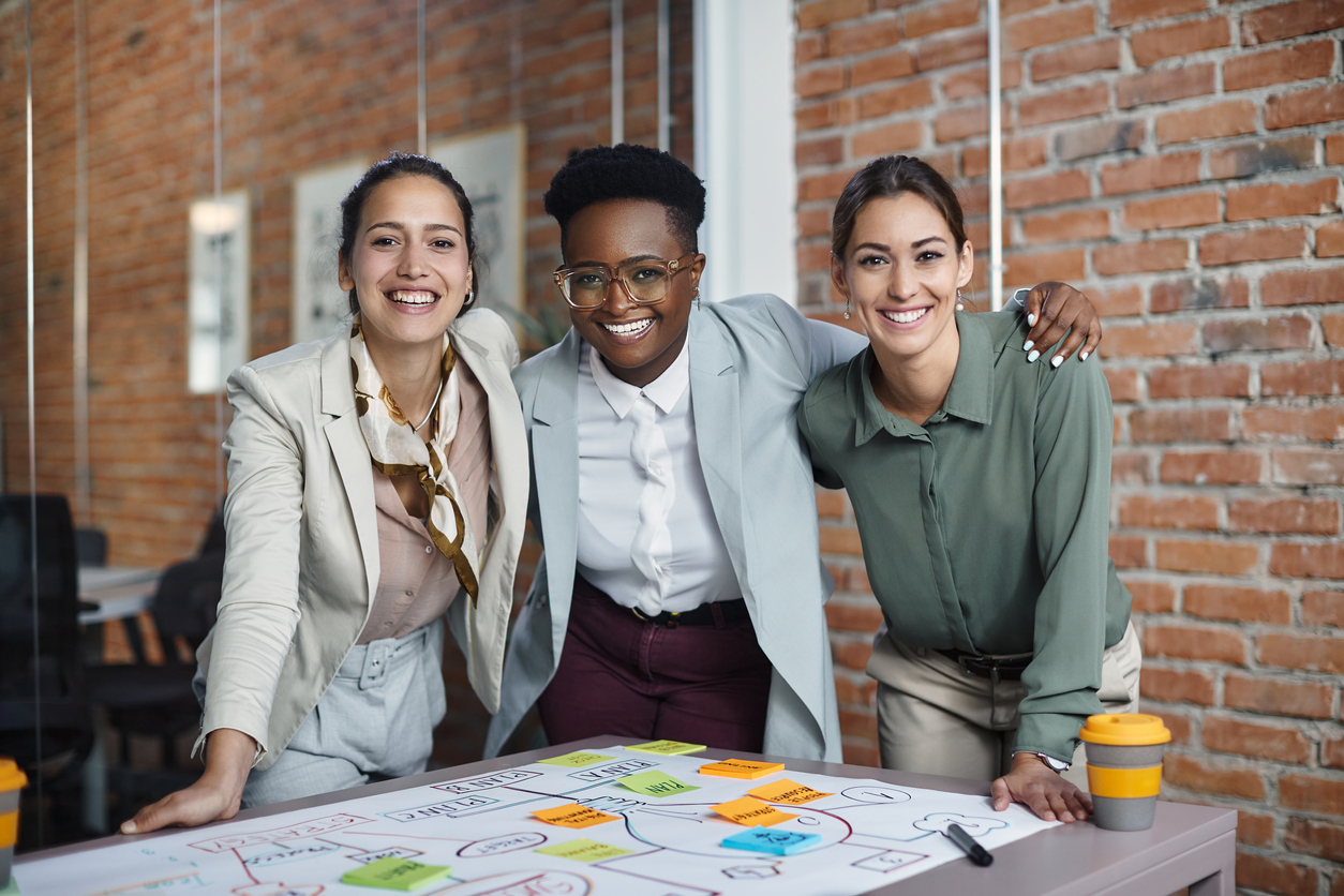 Team of businesswomen