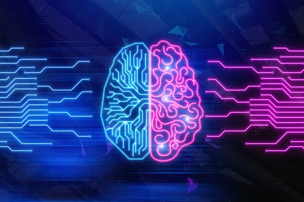 Artifical intelligence and technology concept