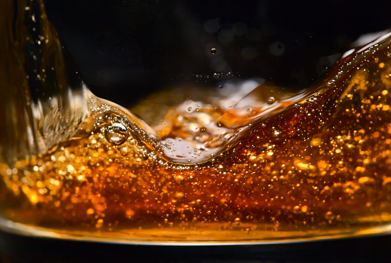 Close up shot of whisky