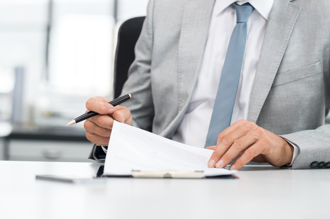 CFO at desk