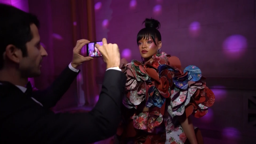 Barbadian singer Rihanna at the Met Gala in 2017