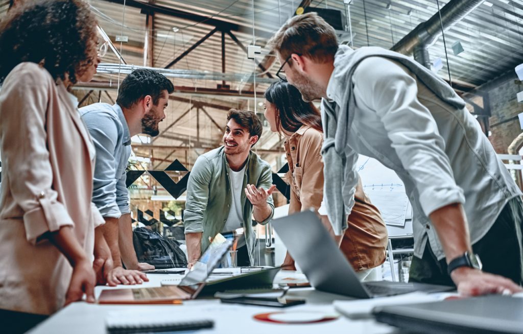 young business people in office