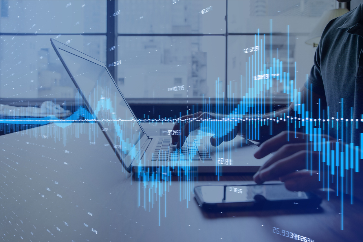 financial technology concept.