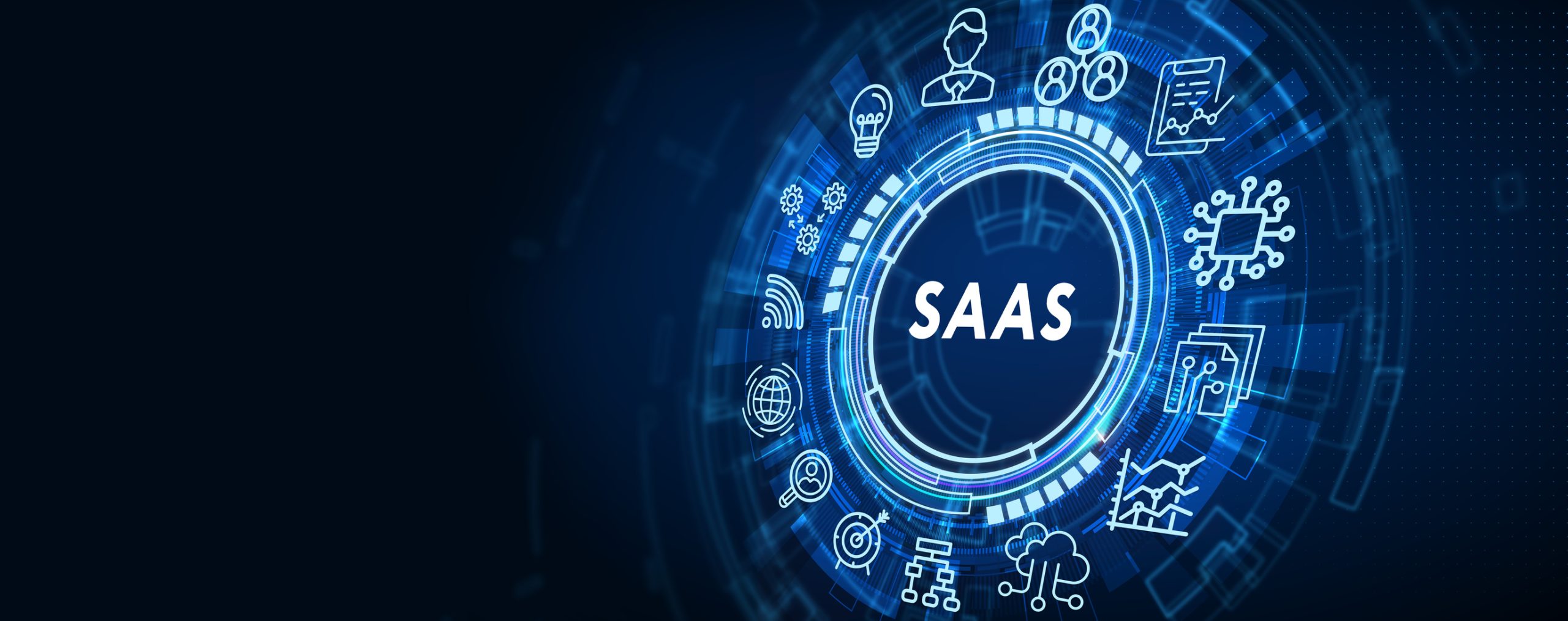 software as a service saas. software concept. business, modern technology, internet and networking concept