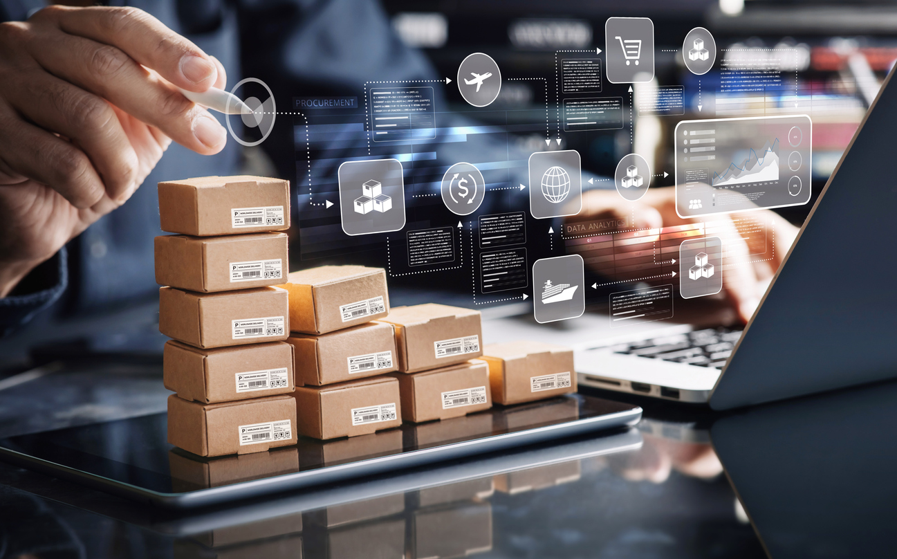 optimization of procurement or purchasing product order and service solution.crm customer relationship management for business connection.not ai generated