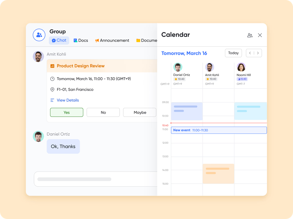 group calendar