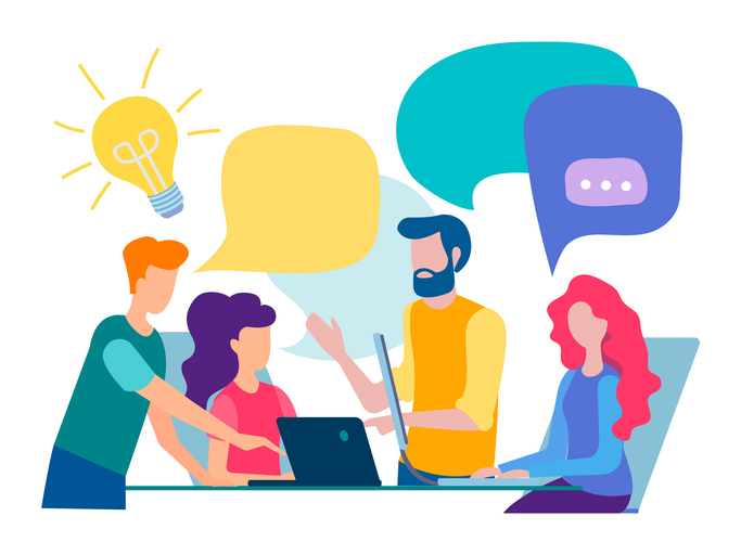 discussion and communication in the office