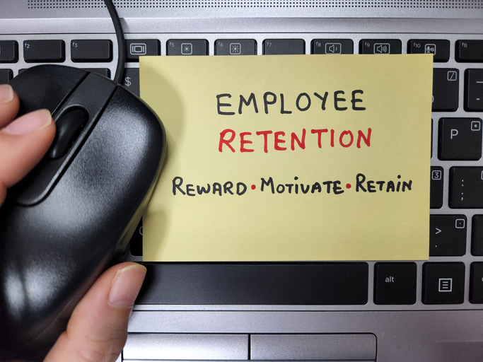 employee retention using means of rewards and motivational support.