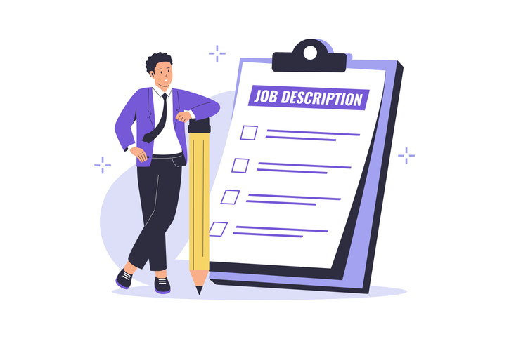 job description illustration concept