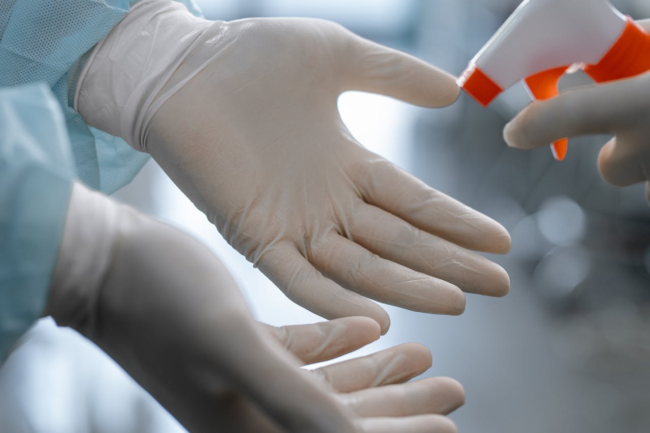 People Sanitizing Their Hands