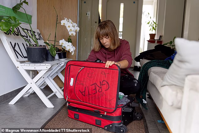 Greta Thunberg has claimed Israeli officers left foul graffiti on her luggage, including writing 'Whore Greta'