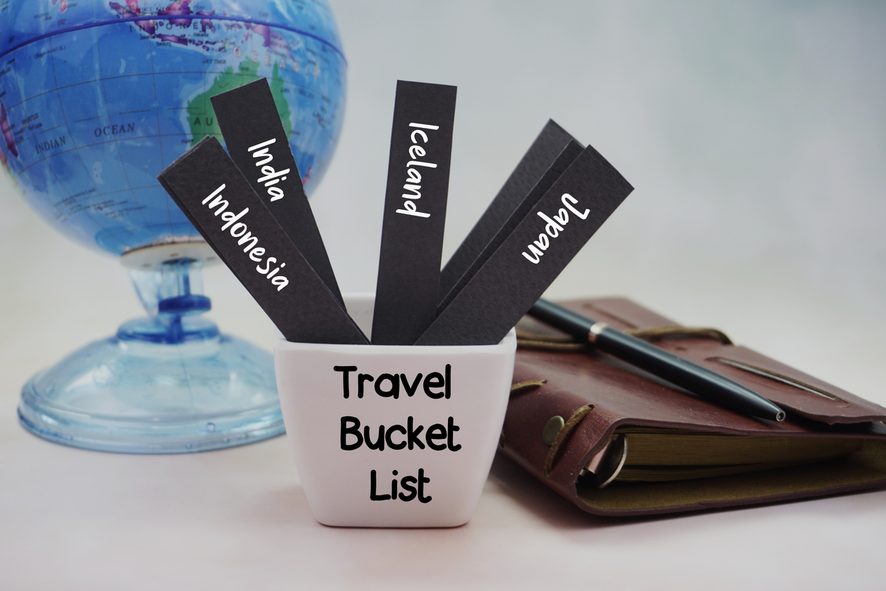 travel bucket lists.