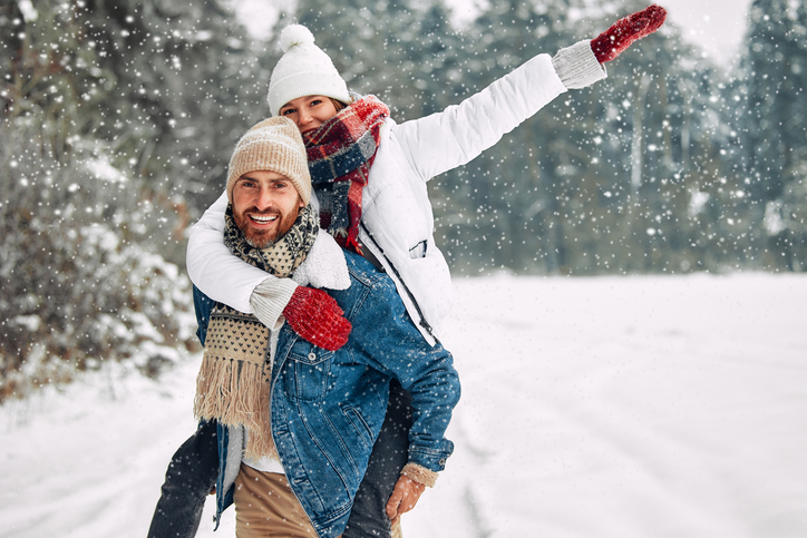 family preparing for christmas and new year holidays
