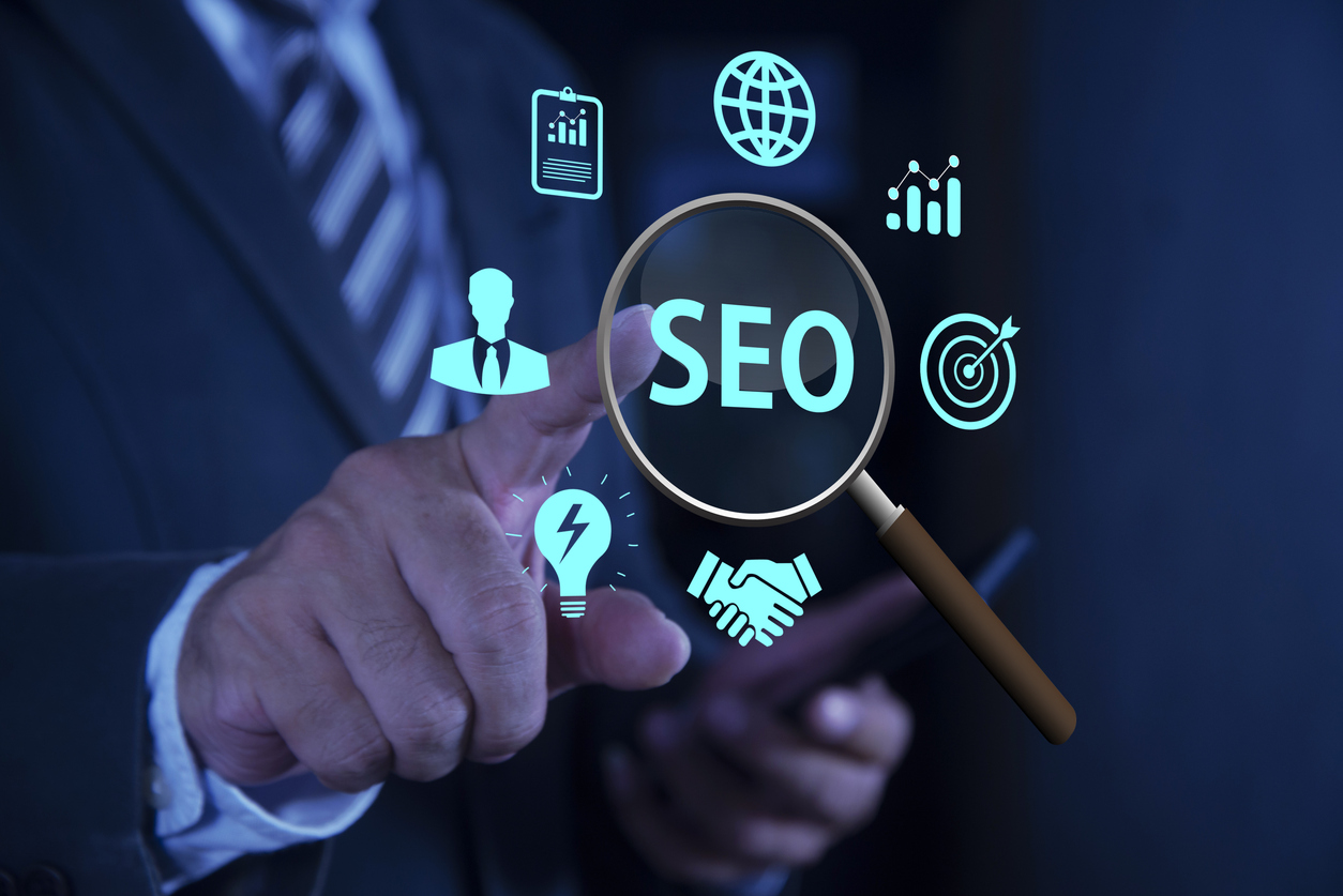 seo search engine optimization marketing ranking traffic website internet business technology concept