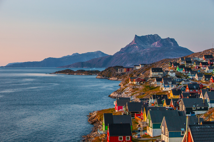 colorfull house in nuuk west coast greenland