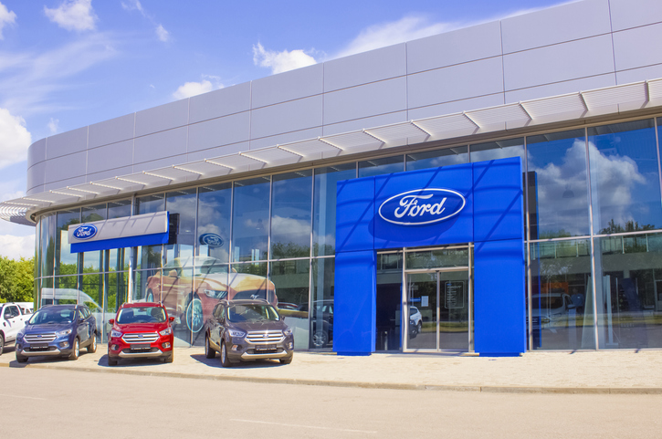 ford store at kyiv, ukraine on august 15, 2020.