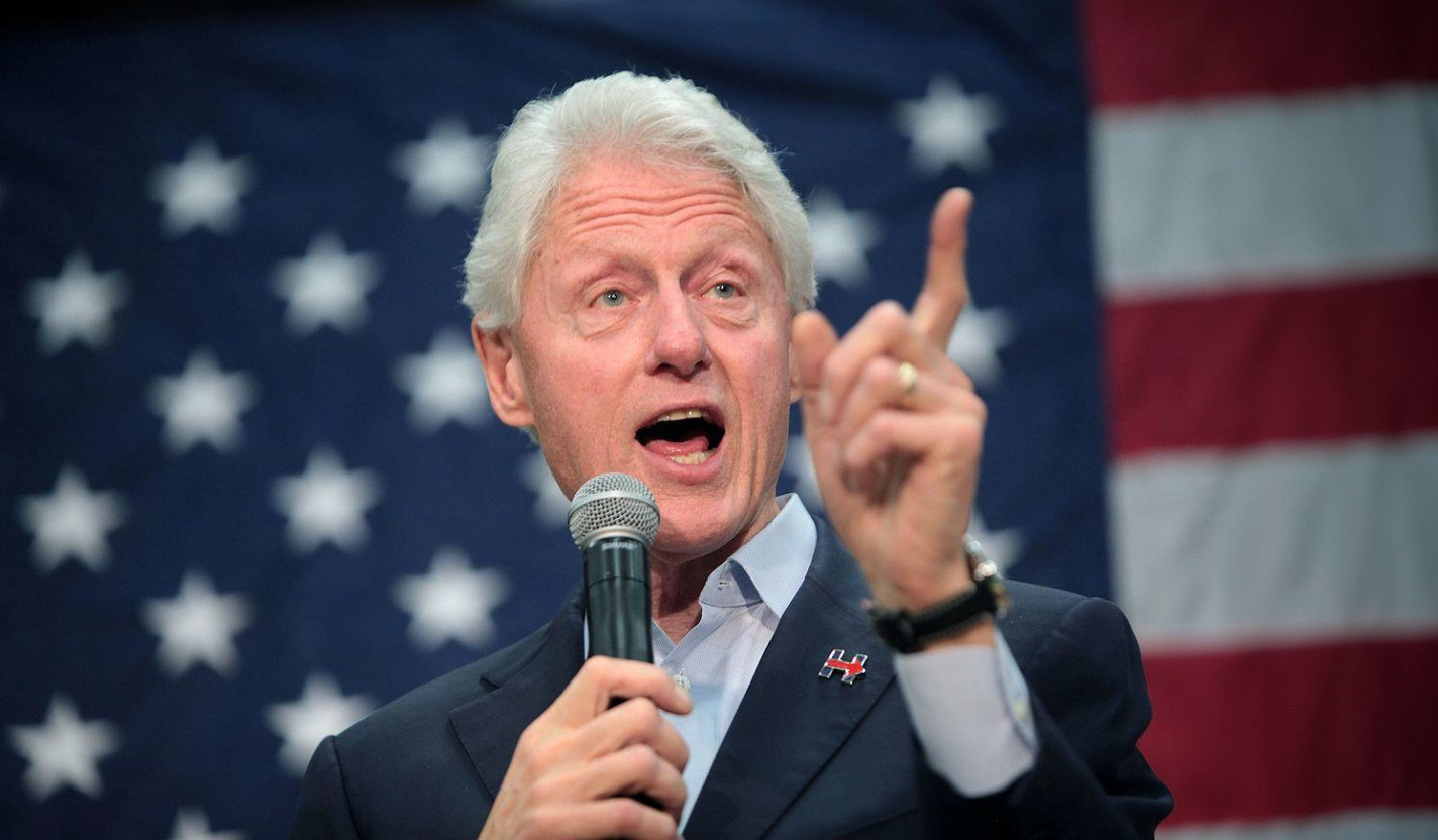 Bill Clinton at a public event as House committee advances Epstein investigation contempt process